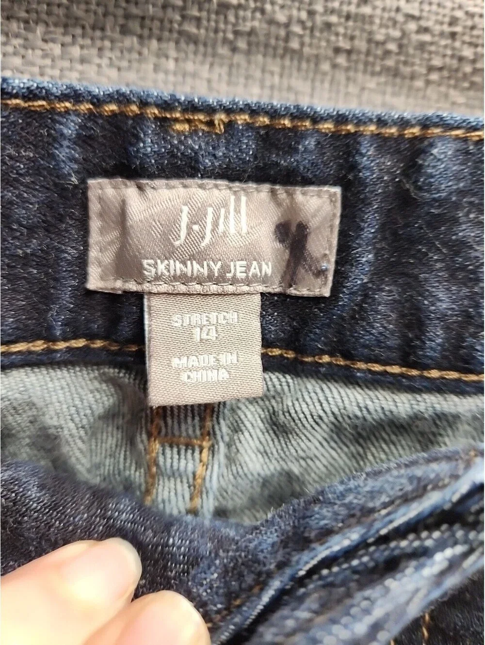 J. Jill Women’s Skinny Stretch Jeans Size 14 Medium Wash  Pants Great Condition